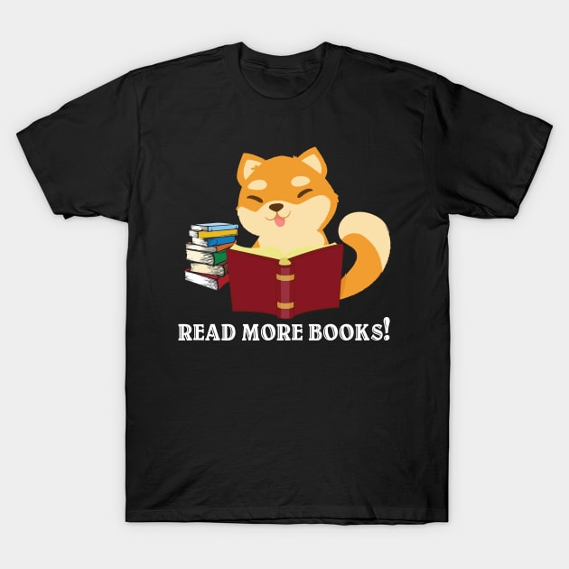 Read more books bookish fox bookish gifts T-Shirt by franzaled